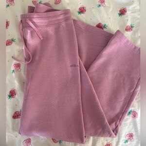 Aritiza pink sweat fleece cozy fleece sweatpants
